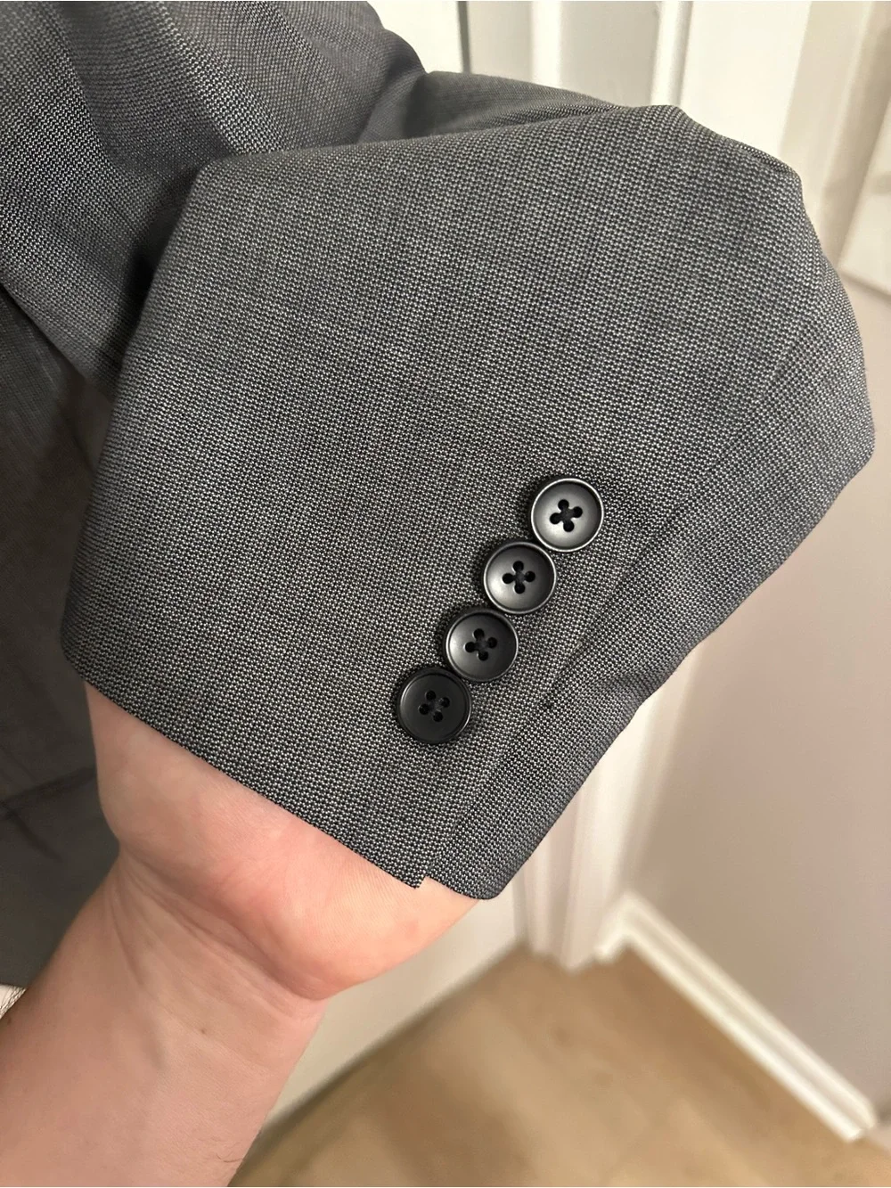 Theory 38R 100% Wool Light Grey Sport Coat Blazer